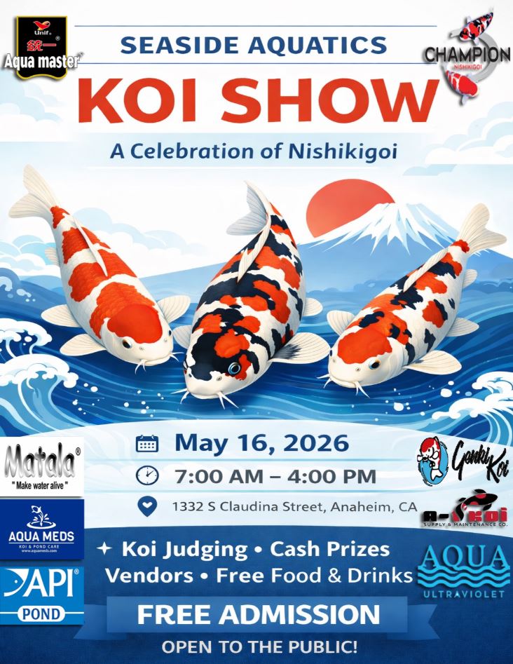 seaside aquatics koi show