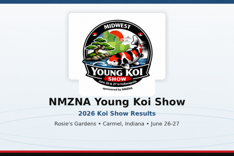 NMZNA Young Koi Show Results 2026