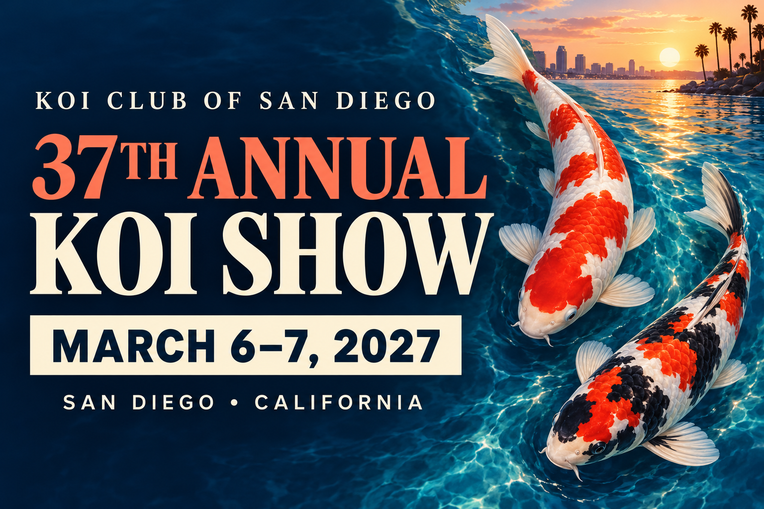 THE KOI CLUB OF SAN DIEGO’S 37TH ANNUAL KOI SHOW